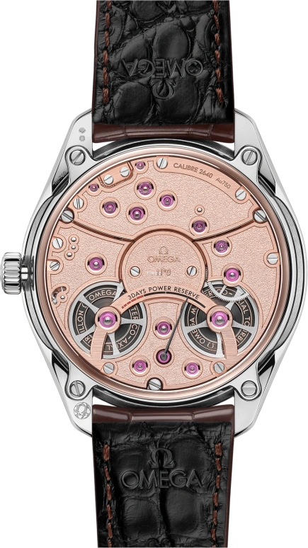 Omega,De Ville 43mm,43mm,Canopus Gold,Brown,Automatic,Power Reserve Indicator,Tourbillon,Anti-magnetic,529,529.53.43.22.99.001