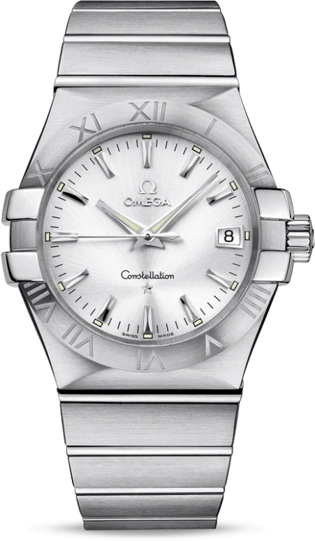 Omega,Constellation 35mm,35mm,Stainless Steel,Silver,Quartz,Day,30000hours,123,123.10.35.60.02.001