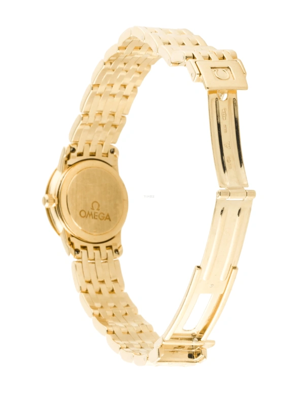 Omega,De Ville 22mm,22mm,Yellow Gold,White,Quartz,30000hours,In-house Caliber,4175,4175.71.00
