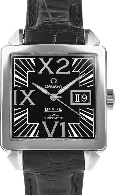 Omega,De Ville 35mm,35mm,Stainless Steel,Black,Automatic,Big Date,48hours,7813,7813.50.31