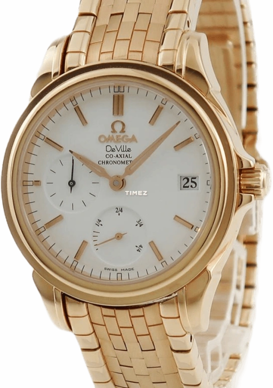 Omega,De Ville 35mm,35mm,Red Gold,White,Automatic,Day,Power Reserve Indicator,4163,4163.20.00