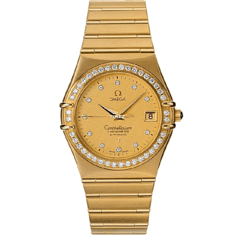 Omega,Constellation 35.50mm,35.50mm,Yellow Gold,Gold,Automatic,Day,44hours,1107,1107.15.00