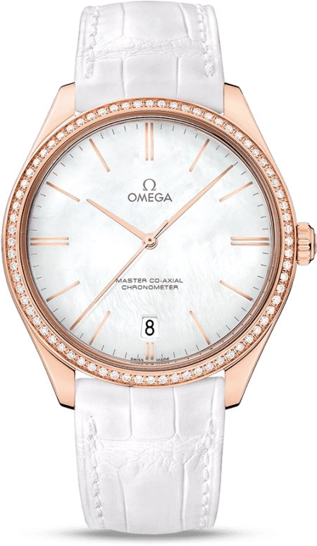 Omega,Trésor 40mm,40mm,Sedna Gold,White,Handwound,Date,Co-Axial Escapement,432,432.58.40.21.05.001