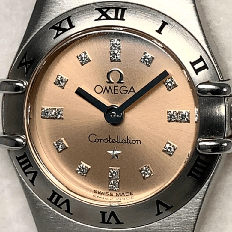 Omega,Constellation 22.50mm,22.50mm,Stainless Steel,Pink,Quartz,30000hours,In-house Caliber,1564,1564.66.00