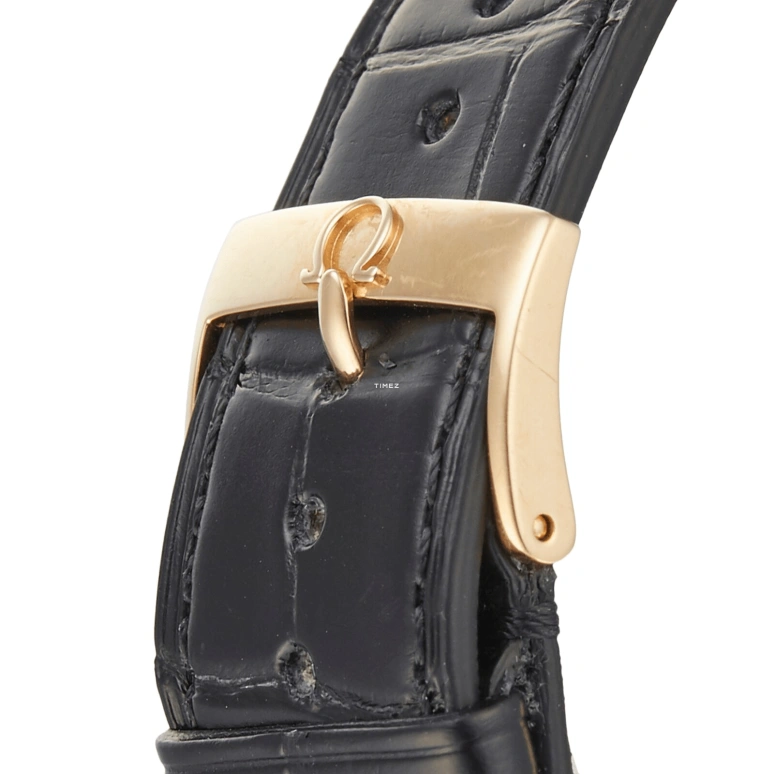 Omega,De Ville 39mm,39mm,Red Gold,Black,Automatic,48hours,In-house Caliber,4614,4614.50.01