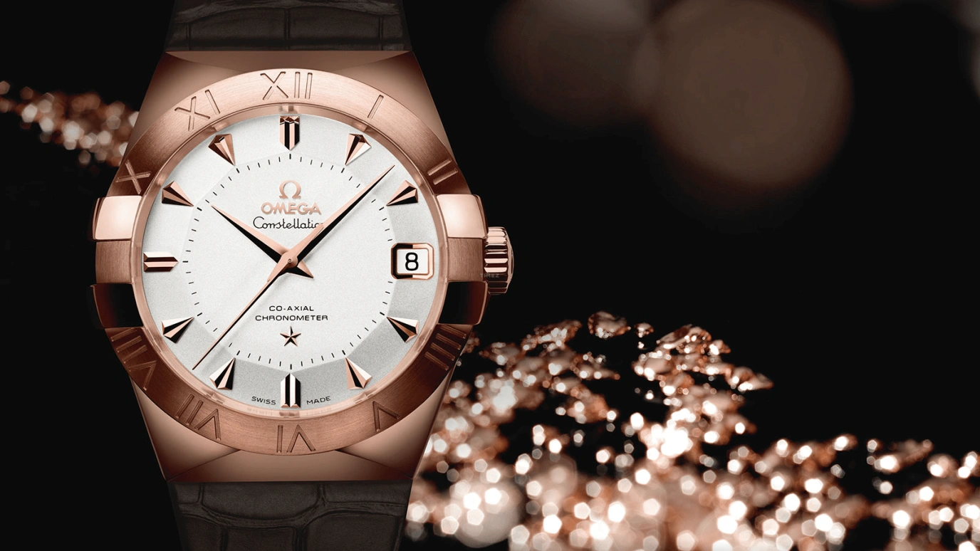 Omega,Constellation 38mm,38mm,Sedna Gold,Silver,Automatic,Date,Co-Axial Escapement,123,123.53.38.21.02.001