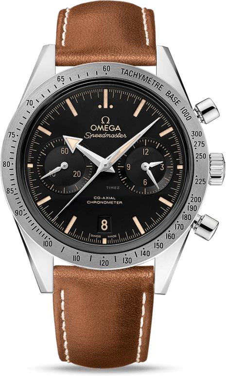 Omega,Speedmaster (Non-Moonwatch) 41.50mm,41.50mm,Stainless Steel,Black,Automatic,Chronograph,Date,Co-Axial Escapement,Column Wheel,60hours,In-house Caliber,331,331.12.42.51.01.002
