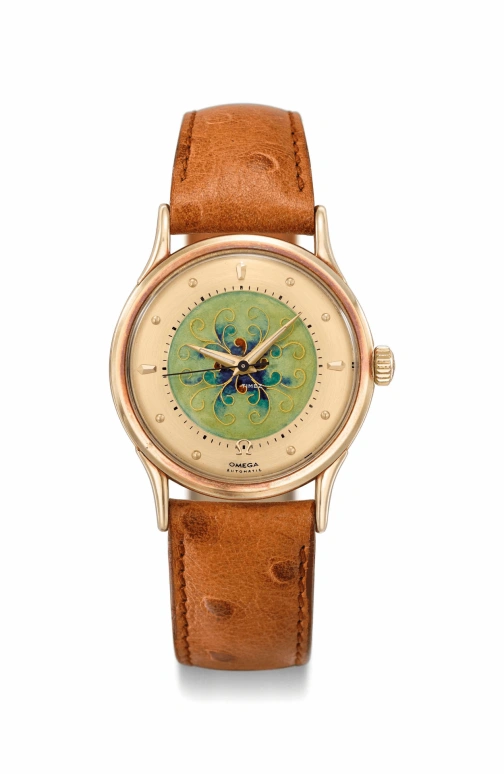 Omega,Other 33mm,33mm,Yellow Gold,Gold,Green,Automatic,Round,Gold,OJ 2516