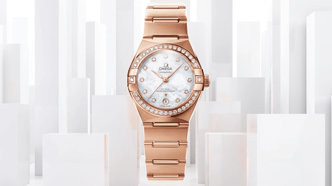 Omega,Constellation 29mm,29mm,Sedna Gold,White,Automatic,Date,Co-Axial Escapement,131,131.55.29.20.55.001