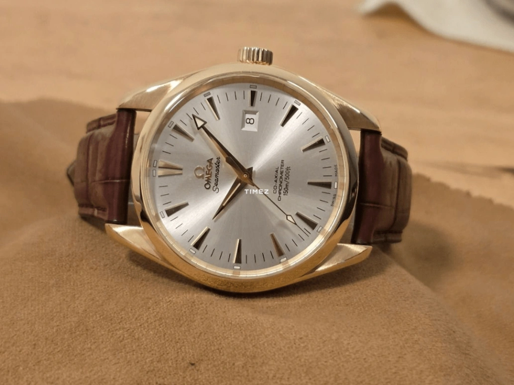 Omega,Seamaster 42mm,42mm,Yellow Gold,Silver White,Automatic,Day,48hours,2602,2602.30.38