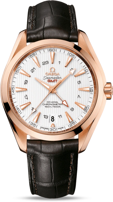 Omega,Aqua Terra 43mm,43mm,Red Gold,Silver,Automatic,Date,Co-Axial Escapement,231,231.53.43.22.02.001
