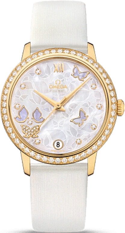 Omega,De Ville 32.70mm,32.70mm,Yellow Gold,White,Automatic,Date,Co-Axial Escapement,424,424.57.33.20.55.003