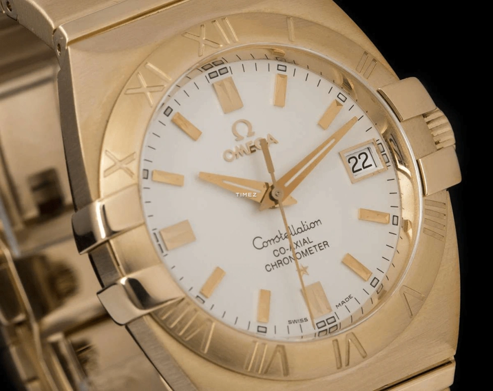 Omega,Constellation 35mm,35mm,Red Gold,White,Automatic,Day,48hours,1101,1101.30.00