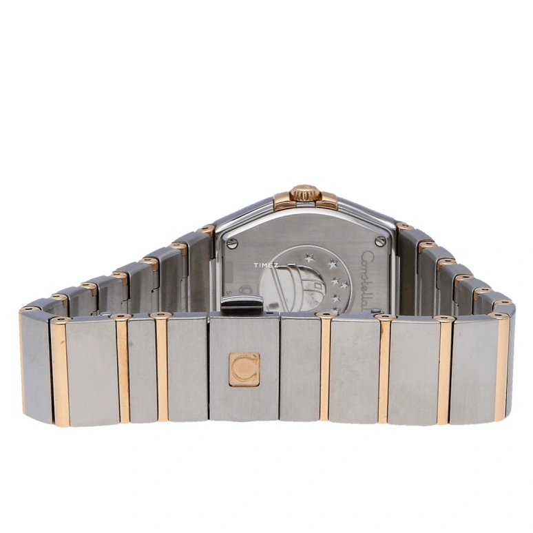 Omega,Constellation 27mm,27mm,Red Gold,Stainless Steel,White,Quartz,30000hours,In-house Caliber,123,123.25.27.60.55.009