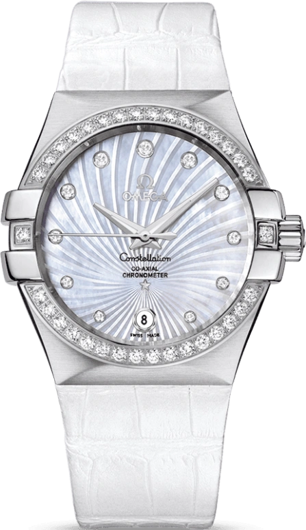 Omega,Constellation 35mm,35mm,Stainless Steel,White,Automatic,Date,Co-Axial Escapement,123,123.18.35.20.55.001