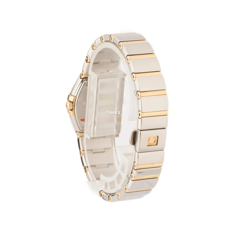 Omega,Constellation 24mm,24mm,Yellow Gold,Stainless Steel,White,Quartz,30000hours,In-house Caliber,123,123.20.24.60.05.004