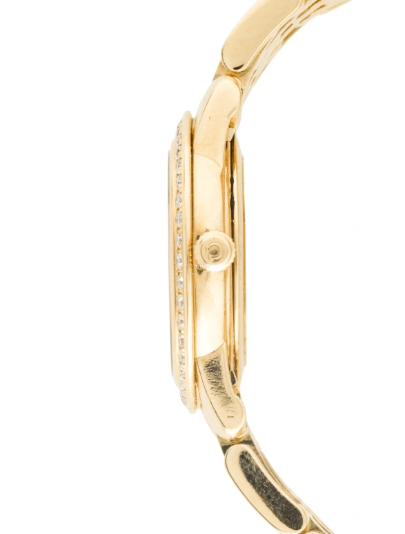 Omega,De Ville 22mm,22mm,Yellow Gold,White,Quartz,30000hours,In-house Caliber,4175,4175.71.00