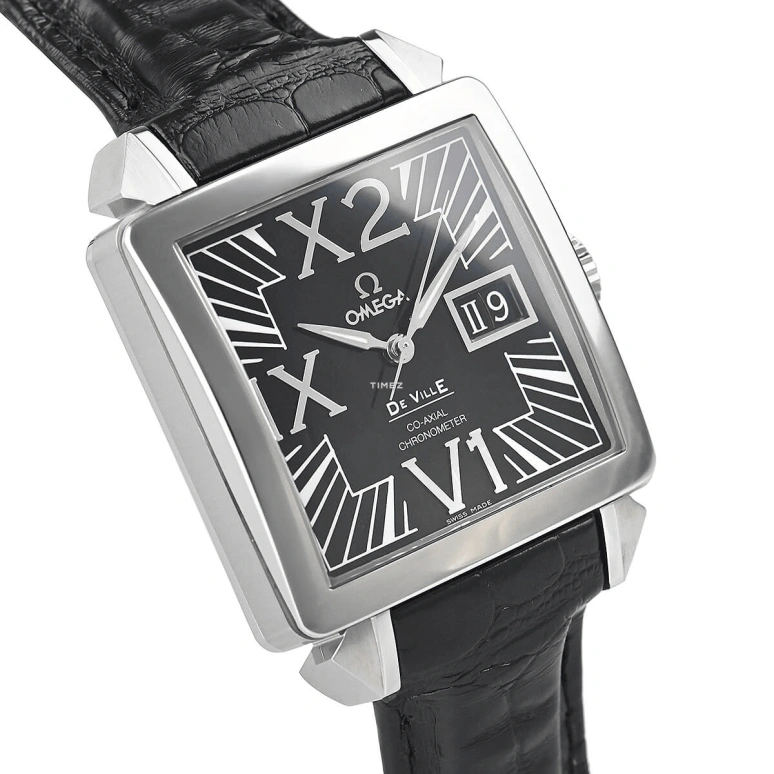 Omega,De Ville 35mm,35mm,Stainless Steel,Black,Automatic,Big Date,48hours,7813,7813.50.31