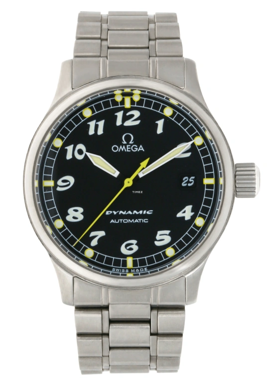 Omega,Dynamic 36.50mm,36.50mm,Stainless Steel,Black,Automatic,Day,42hours,5200,5200.50.00