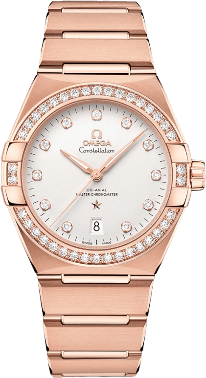 Omega,Constellation 39mm,39mm,Sedna Gold,Silver,Automatic,Date,Co-Axial Escapement,131,131.55.39.20.52.001