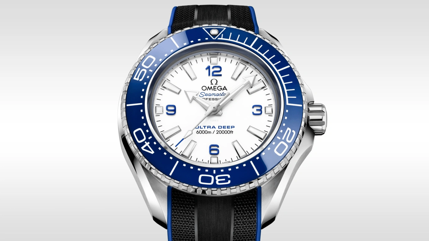 Omega,Seamaster Planet Ocean 45.50mm,45.50mm,Titanium,Ceramic,Stainless Steel,White,Automatic,Co-Axial Escapement,60hours,215,215.32.46.21.04.001
