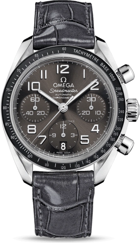 Omega,Speedmaster (Non-Moonwatch) 38mm,38mm,Stainless Steel,Grey,Automatic,Chronograph,Date,324,324.33.38.40.06.001