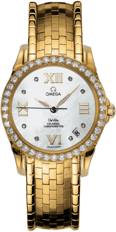 Omega,De Ville 31.10mm,31.10mm,Yellow Gold,White,Automatic,Day,48hours,4186,4186.75.00