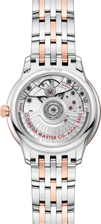 Omega,De Ville 34mm,34mm,Stainless Steel,Sedna Gold,White,Automatic,Day,Anti-magnetic,434,434.25.34.20.55.001