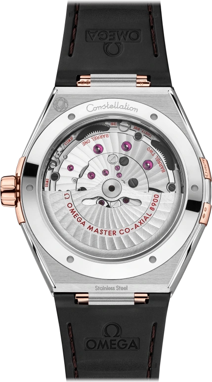 Omega,Constellation 41mm,41mm,Ceramic,Sedna Gold,Stainless Steel,Red,Automatic,Date,Co-Axial Escapement,131,131.23.41.21.11.001