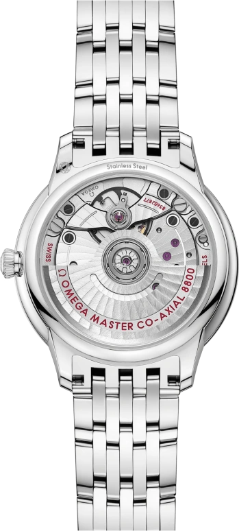 Omega,De Ville 34mm,34mm,Stainless Steel,White,Automatic,Day,Anti-magnetic,434,434.15.34.20.55.001