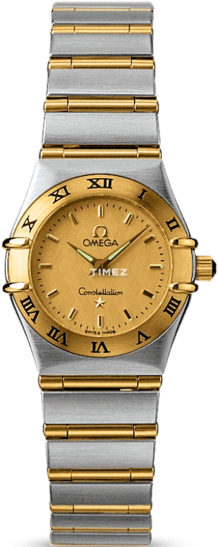 Omega,Constellation 22.50mm,22.50mm,Stainless Steel,Gold,Quartz,30000hours,In-house Caliber,1262,1262.10.00