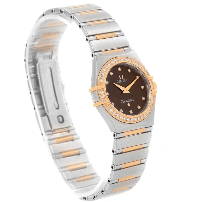 Omega,Constellation 25.50mm,25.50mm,Stainless Steel,Brown,Quartz,30000hours,In-house Caliber,1358,1358.60.00