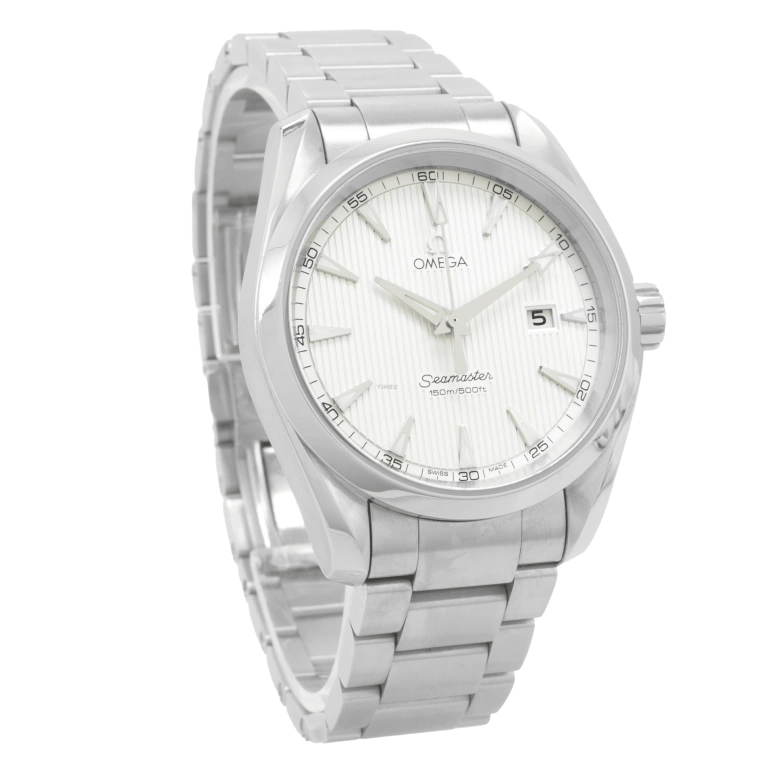 Omega,Aqua Terra 38.50mm,38.50mm,Stainless Steel,Silver,Quartz,Day,26280hours,231,231.10.39.61.02.001