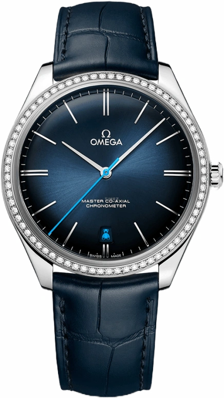 Omega,Trésor 40mm,40mm,Stainless Steel,Blue,Handwound,Date,Co-Axial Escapement,432,432.18.40.21.03.001