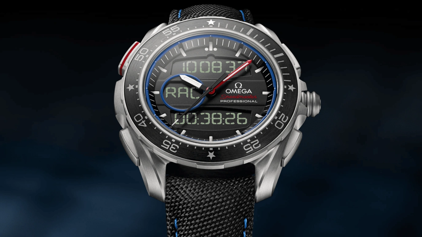 Omega,Speedmaster (Non-Moonwatch) 45mm,45mm,Titanium,Black,Quartz,Countdown,Chronograph,Perpetual Calendar,Month,17520hours,In-house Caliber,318,318.92.45.79.01.001