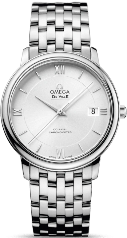 Omega,De Ville 36.80mm,36.80mm,Stainless Steel,Silver,Automatic,Date,Co-Axial Escapement,424,424.10.37.20.02.001