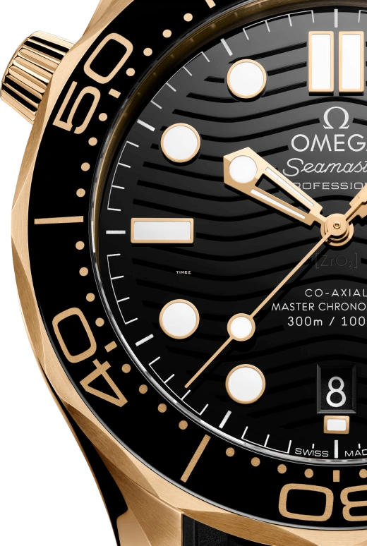 Omega,Seamaster 300 42mm,42mm,Moonshine Gold,Ceramic,Black,Automatic,Day,Anti-magnetic,210,210.62.42.20.01.003
