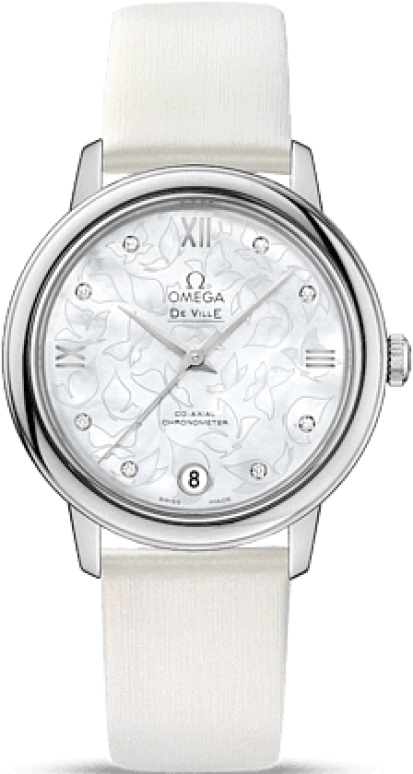 Omega,De Ville 32.70mm,32.70mm,Stainless Steel,White,Automatic,Date,Co-Axial Escapement,424,424.12.33.20.55.001