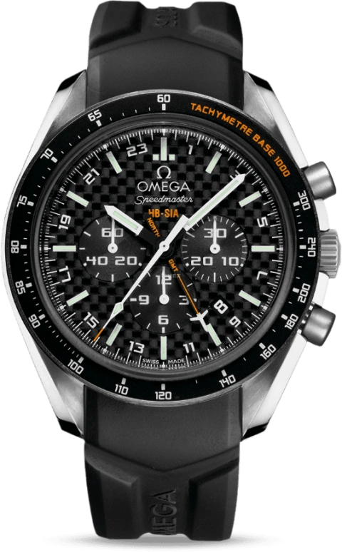 Omega,Speedmaster (Non-Moonwatch) 44.25mm,44.25mm,Titanium,Black,Automatic,Chronograph,Date,Co-Axial Escapement,Column Wheel,55hours,In-house Caliber,321,321.92.44.52.01.001