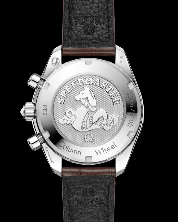 Omega,Speedmaster 38mm,38mm,Stainless Steel,Brown,Automatic,Chronograph,Day,324,324.18.38.50.63.001