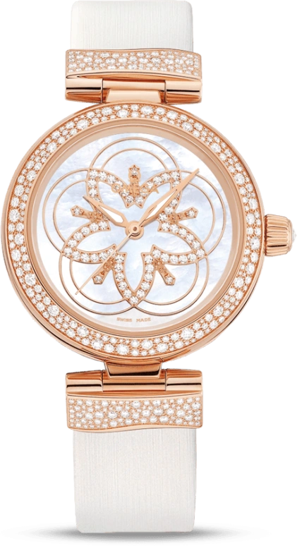 Omega,LadyMatic 34mm,34mm,Red Gold,White,Automatic,Day,Co-Axial Escapement,425,425.67.34.20.55.006