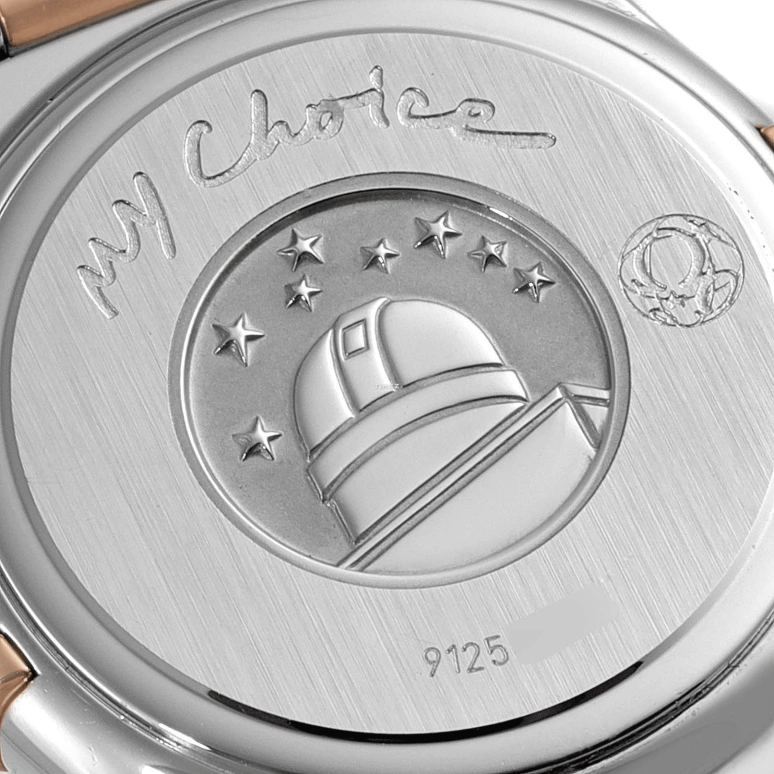 Omega,Constellation 25.50mm,25.50mm,Stainless Steel,Red Gold,White,Quartz,30000hours,In-house Caliber,1373,1373.79.00