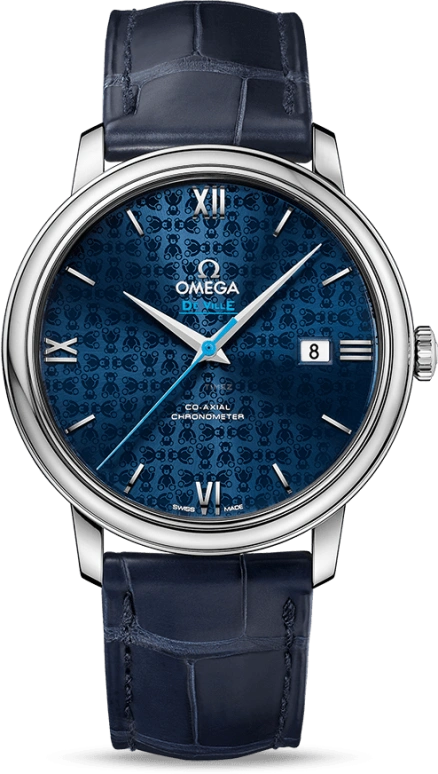 Omega,De Ville 39.50mm,39.50mm,Stainless Steel,Blue,Automatic,Date,Co-Axial Escapement,424,424.13.40.20.03.003