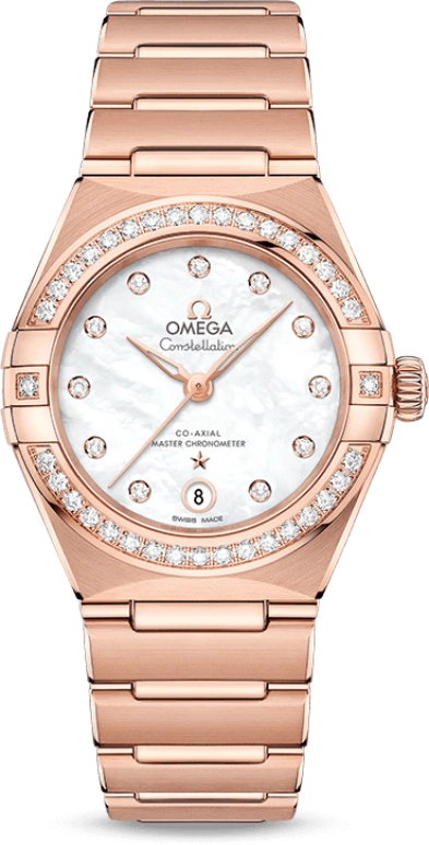 Omega,Constellation 29mm,29mm,Sedna Gold,White,Automatic,Date,Co-Axial Escapement,131,131.55.29.20.55.001