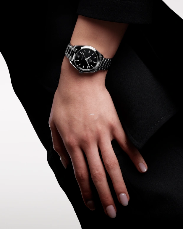 Omega,Aqua Terra 34mm,34mm,Stainless Steel,Black,Automatic,Day,Anti-magnetic,220,220.10.34.20.01.001