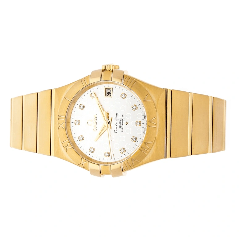 Omega,Constellation 35mm,35mm,Yellow Gold,Silver,Automatic,Day,48hours,123,123.50.35.20.52.004