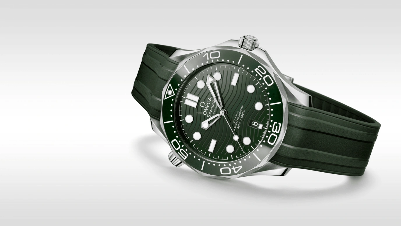 Omega,Seamaster Diver 300M 42mm,42mm,Ceramic,Stainless Steel,Green,Automatic,Date,Co-Axial Escapement,210,210.32.42.20.10.001