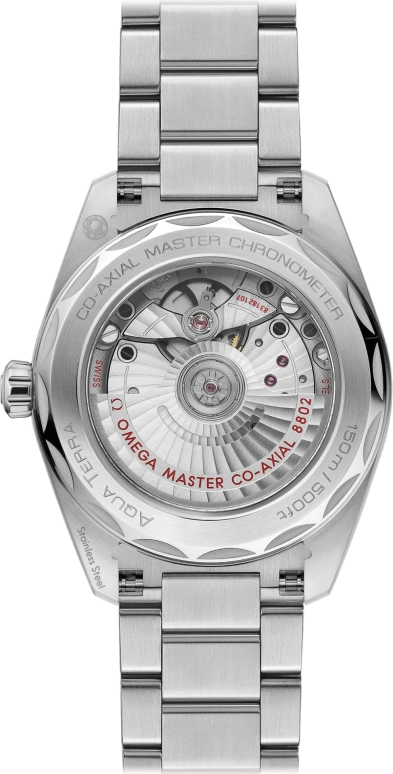 Omega,Aqua Terra 38mm,38mm,Stainless Steel,Beige,Automatic,Date,Co-Axial Escapement,220,220.10.38.20.59.001