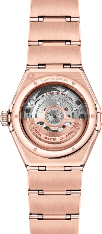 Omega,Constellation 29mm,29mm,Sedna Gold,Pink Red,Automatic,Day,50hours,131,131.55.29.20.99.006