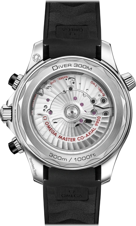 Omega,Seamaster Diver 300M 44mm,44mm,Stainless Steel,Black,Automatic,Chronograph,Date,Co-Axial Escapement,Column Wheel,60hours,In-house Caliber,210,210.32.44.51.01.001